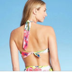 Kona Sol  Women's  Floral Print Keyhole Bandeau Bikini Top Photo 1
