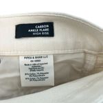 Veronica Beard Carson Jeans Ankle Flare High Rise Ecru Ivory Size 26 US 2 Photo 11