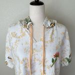 Anthropologie  Daily Practice Emrbroidered Short Sleeves Hoodie Photo 3