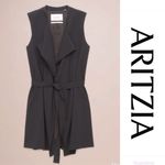 Babaton  Marcelo Long Black Vest missing belt size large Photo 1