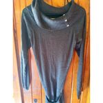 Candie's Sweater Dress Gray Cowl Neck Long Sleeve Belted Dressy Casual Size XL Photo 4