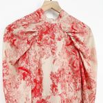 In The Style Lorna Luxe Balloon Sleeve Drape Mini Dress Pink Cream Women's 8 Photo 2