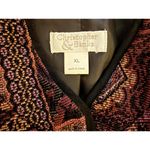 Christopher & Banks  Women's Blazer Jacket Size XL Extra Large Tapestry Purple Photo 2