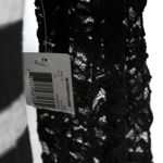 No Boundaries NWT Long Sleeve Black Light Gray Stripe Long Sleeve with Lace Detailing Photo 4