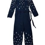 Anthropologie  Lilka Lakeshore Navy Blue Jumpsuit | U.S. Woman’s Small Photo 2