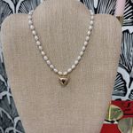 These Three Boutique Pearl Heart Necklace Photo 0