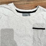 Athleta Light Gray Crop Top with Black Detail Photo 1