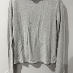 Aloha Island Alo Yoga Embrace Long Sleeve Turtleneck Crossover  Dove Grey Heather  Top S Photo 0