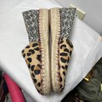 Soft Surroundings  Leopard Calf Hair Espadrille Shoes 9 Photo 3