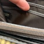 Coach Julia Khaki Brown Op Art Slim Zip Wallet Photo 6