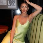 ZARA  Dress Lime Green Satin Effect Maxi Midi Wedding Party Date Coctail Photo 0