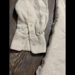 Madewell  Cotton Ivory Button Quiet Luxury Double Pocket Womens Work Shirt Medium Photo 5