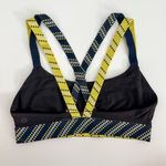 Lululemon Womens Black and Yellow Sports Bra with Criss-Cross Straps Size 6 Photo 1