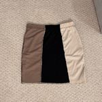Papaya Bodycon Colorblock Mini Skirt Photo 1