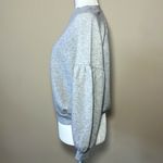 Aerie Crewneck Pullover Sweatshirt Puffy Long Sleeves Light Gray Size XS Photo 3