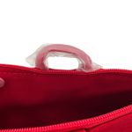 Giorgio Armani Red Beauty Zipper Wristlet Cosmetic Bag Clutch Textured Zip Top Photo 2