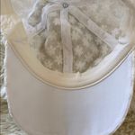 White Floral Lace Cap Photo 4