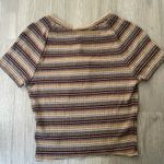 Urban Renewal UO  Vintage Striped Brown Cropped Tee size M Photo 3