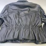 All State Leather Jacket Vintage Coat Biker Moto Zip Up 90s Quilted Lining Size 3X Photo 9
