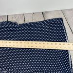 Dot Print Casual Top Batwing Sleeve Front Button Closure Cotton Blend size 2X Blue Photo 10