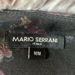 Mario Serrani  Modern Fit Stretch Knit Shift Dress BLACK FLORAL Size Medium Photo 5