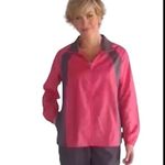 The Paragon Long Sleeve Pink & Gray Windbreaker Size 1X jacket sweater Photo 1
