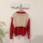 En Saison Colby Oversized Knit Sweater Top Brick Size Small NWT Red Photo 5