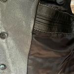 Schillaci leather retro modern glam Y2k Whimsygoth Italian leather vest size M Black Size M Photo 4