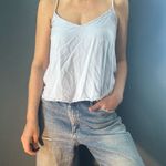 H&M Light Blue & White Striped Camisole top size L Photo 0