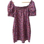 J.Crew  Afternoon Linen Dress Berry Floral‎ Pink Size Small Photo 12