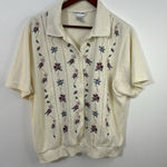 Alfred Dunner XL Embroidered Floral Button-Front Top Photo 0
