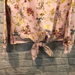 Cinq à Sept Cinq A Sept Sz Small Parker Sakura Floral Tie-Dye Pullover Sweatshirt Knot Front Photo 3