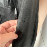 Michael Kors black leather bomber jacket Photo 5