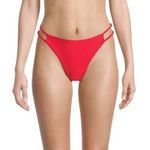 Ramy Brook Lisa Red Braided Side Bikini Swimsuit Bottoms Size Small Photo 0