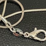 Sage Green Stone Elephant Pendant on 925 Silver Necklace Photo 10