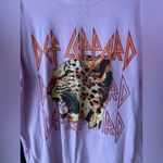 Urban Outfitters Def Leppard Band Tee oversized Animal Hysteria Leopard Heavy Metal Tshirt UO Photo 3