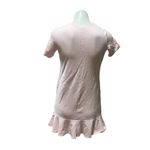 ASOS  Women's Pink Ruffled Hem T-Shirt Dress Size 0 Short Sleeve Photo 3