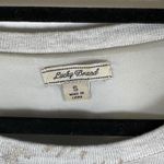 Lucky Brand Mosaic Paisley Print Pullover Sweater Size Small Chiffon Hem Gray Photo 4