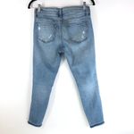 J Brand Womens Jeans Low Rise Crop Distressed Raw Hem Stretch 27 Photo 1