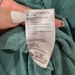 Pilcro Anthropology  Ruffled Raglan Thermal Top in Bottle Green- Size Small Photo 6