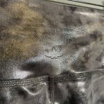 Beyond Yoga Women L Silver Black Tie Dye Foil Shine High Waisted Midi Leggings Photo 6