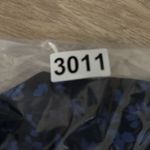 Lush Clothing Lush Shirt Medium Blue Micro Floral Flower Michelle Tie Back Blouse Boho Peasant Photo 8