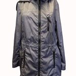 Calvin Klein Women's Grey Hooded Trench Coat Size L SKU 5516 Photo 0