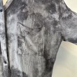 Rails  Womens Hunter Long Sleeve Button Up Top Shirt Size L Charcoal Tie Dye Photo 3