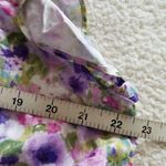 Jacquie The Label Purple Floral Ruffle Sleeve Tiered Babydoll Mini Dress Size L Size L Photo 5