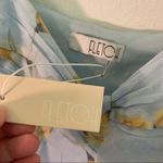 Fletch Tulip Floral Print Mini Dress Light Blue Ruffle Photo 11