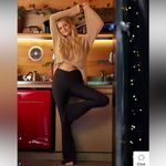 Aerie OFFLINE By  Real Me Waffle High Waisted Ruched Flare Legging Photo 3