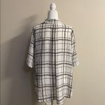 7 For All Mankind  Chain Print Blouse | Tie Front | Short Sleeve | Size M Photo 5