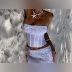Outcast Zofia White 2 Piece Top & Skirt Set XS Photo 2