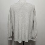 Lucky Brand  Light Gray Cable Knit Sweater Size Medium Photo 4
